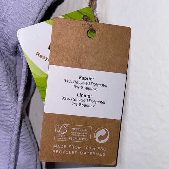 BERLOOK Textured Tie One-Piece Swimsuit Size Large - Picture 8 of 10